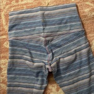 Lululemon striped yoga pants. 2014 pair.